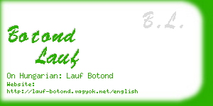 botond lauf business card